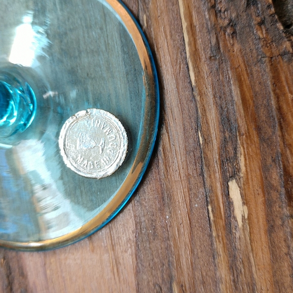 VTG Romania Blue Aqua Decanter & 5 Cordial Glass - Picture 11 of 16